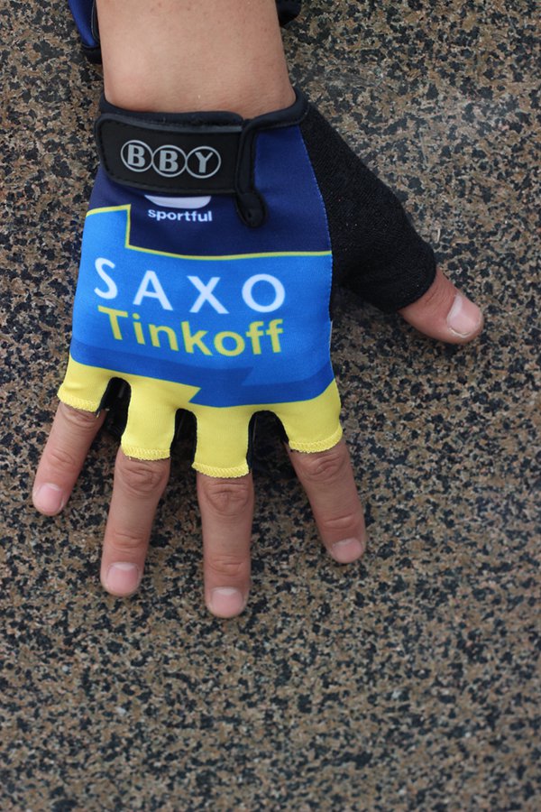 Hundschuhe Saxo Bank Tinkoff 2015 blau